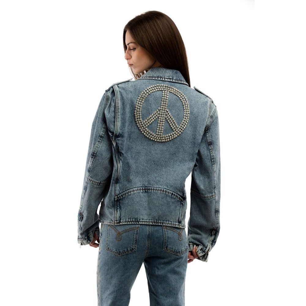 Moschino Multicolor Cotton Denim Jacket - Women’s Size S