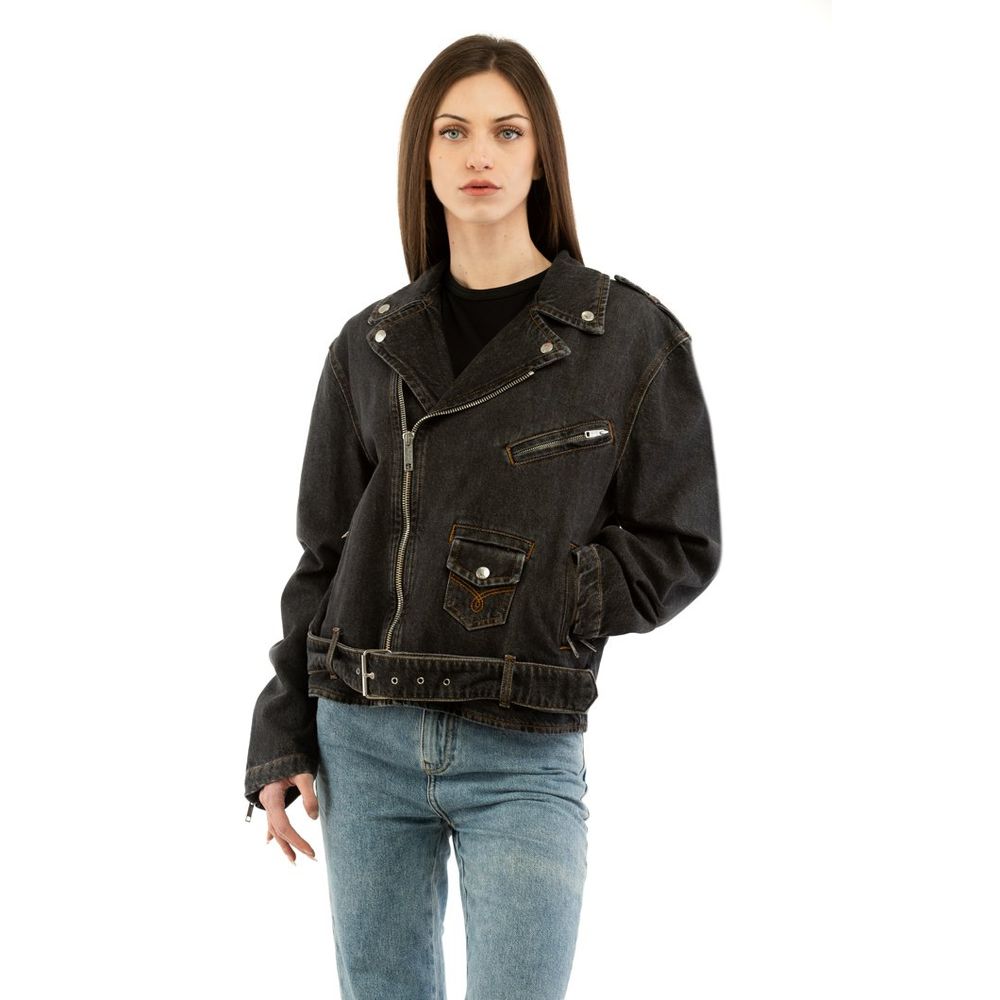 Moschino Multicolor Cotton Denim Jacket - Women's Size S