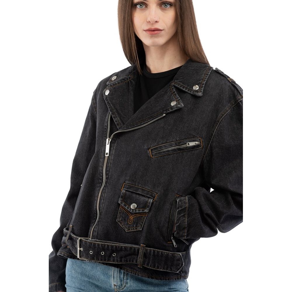 Moschino Multicolor Cotton Denim Jacket - Women's Size S