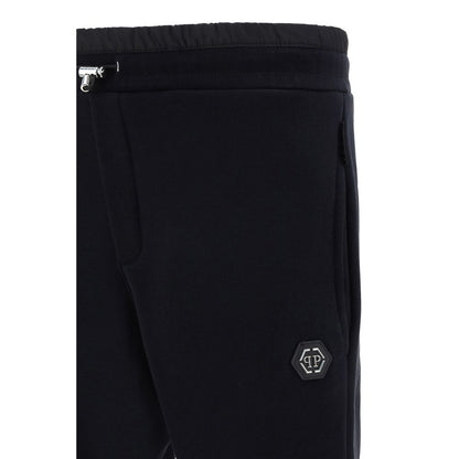 Philipp Plein Black Cotton Joggers