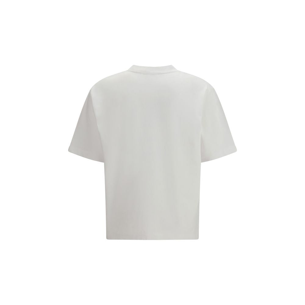 Dsquared² White Cotton T-Shirt with Graphic Print