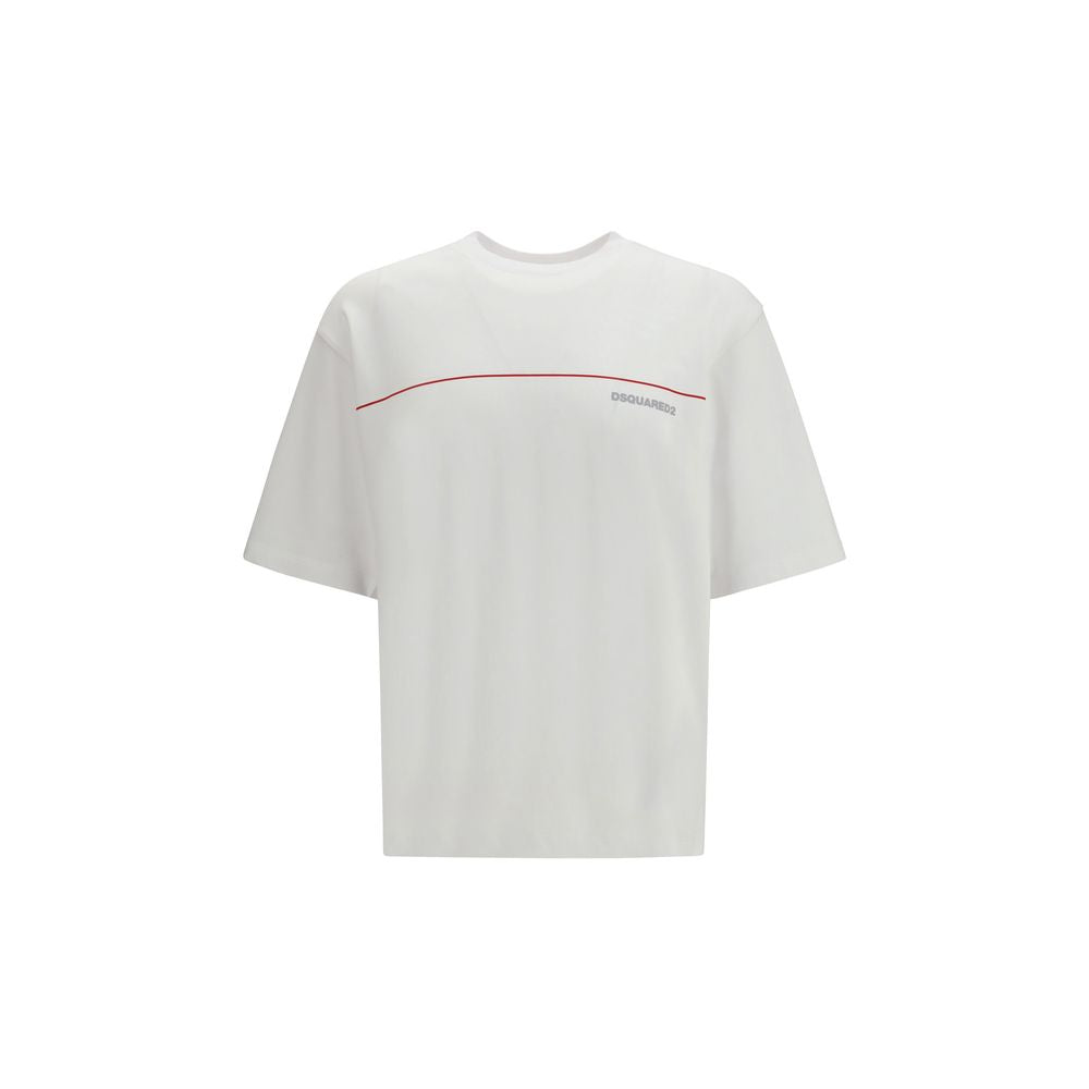 Dsquared² White Cotton T-Shirt - Essential Minimalist Style