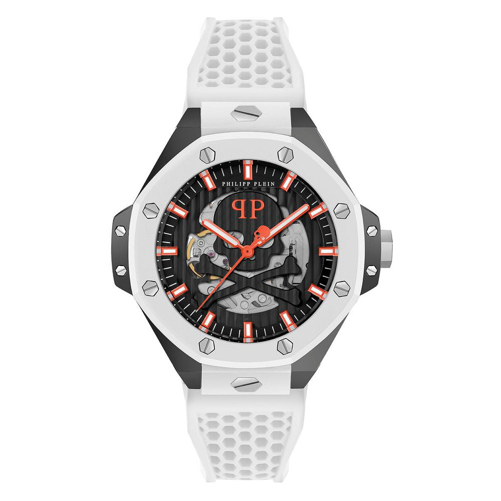 Philipp Plein White Synthetic Sport Watch - Bold Luxury Redefined