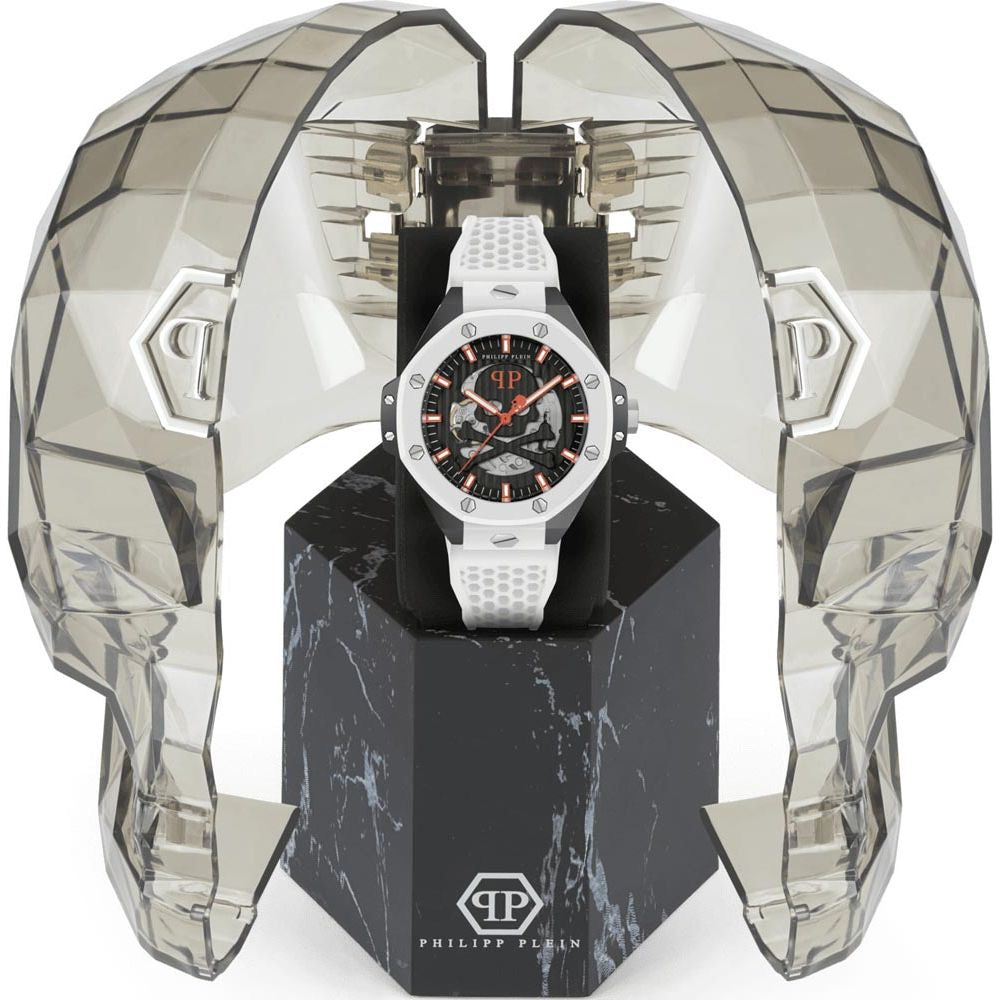 Philipp Plein White Synthetic Sport Watch - Bold Luxury Redefined