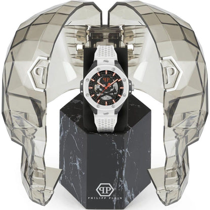 Philipp Plein White Synthetic Sport Watch - Bold Luxury Redefined