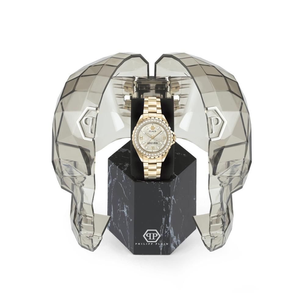 Philipp Plein Gold Stainless Steel Dress Watch – A Bold Statement of Luxury