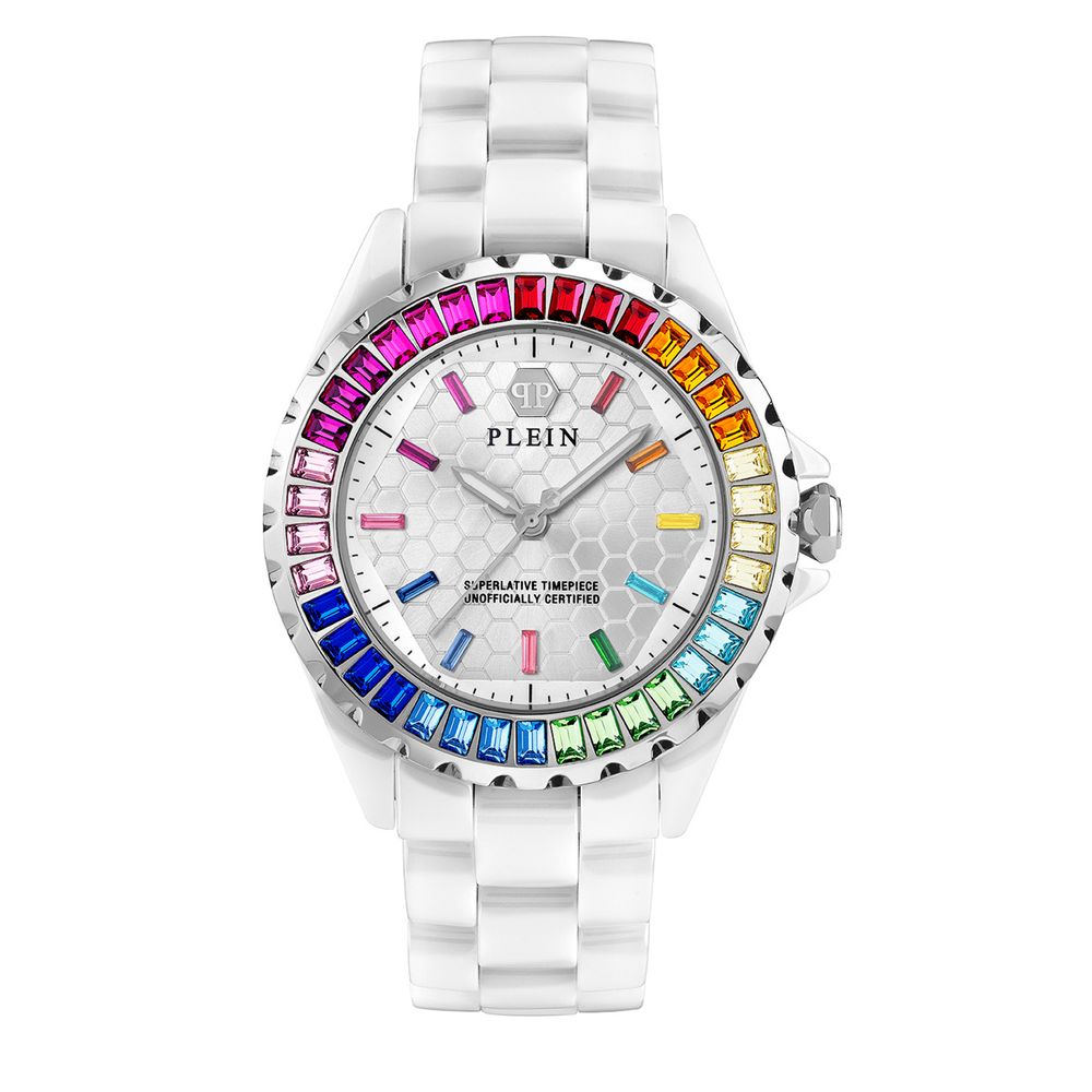 Philipp Plein White Ceramic Dress Watch: A Statement of Luxury