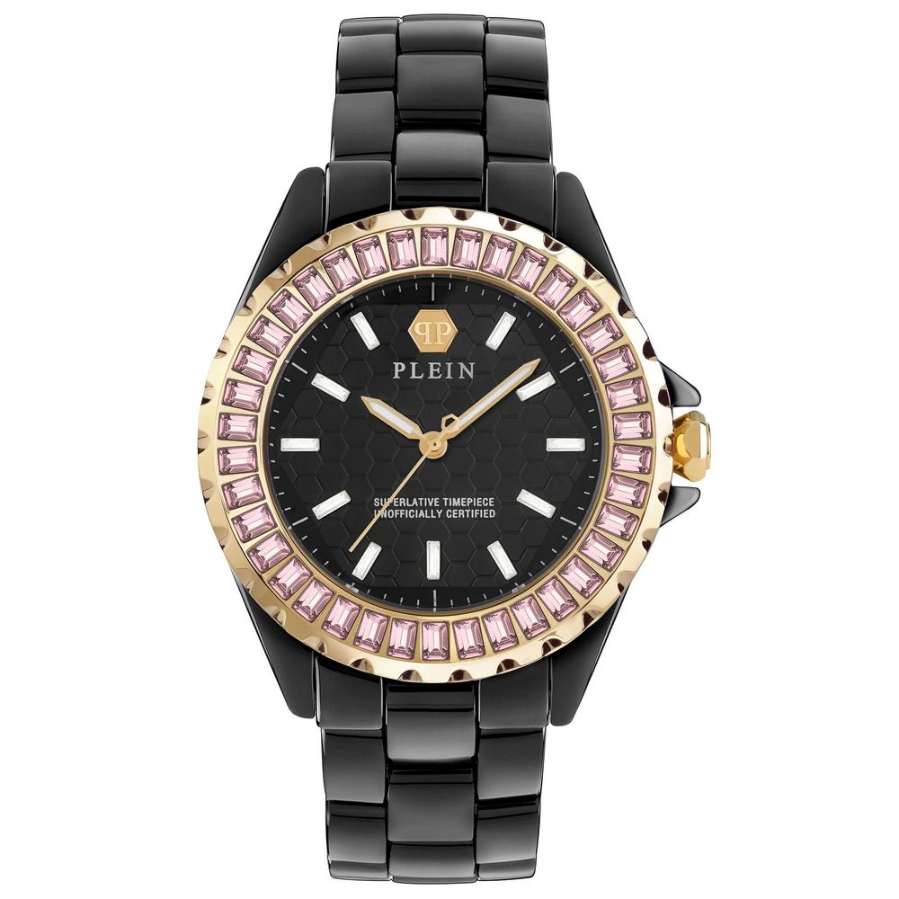 Philipp Plein Black Ceramic Dress Watch: A Bold Statement of Luxury