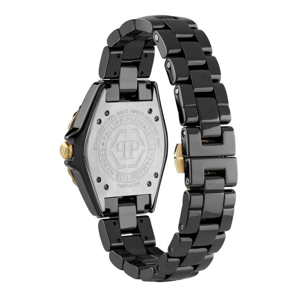 Philipp Plein Black Ceramic Dress Watch: A Bold Statement of Luxury