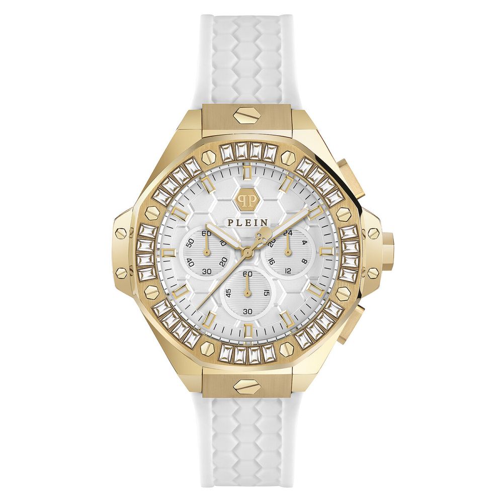 Philipp Plein White Synthetic Dress Watch - Luxury and Boldness Combined