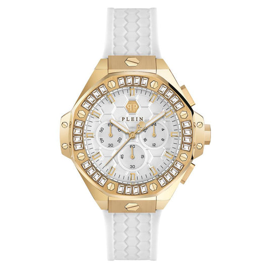 Philipp Plein White Synthetic Dress Watch - Luxury and Boldness Combined