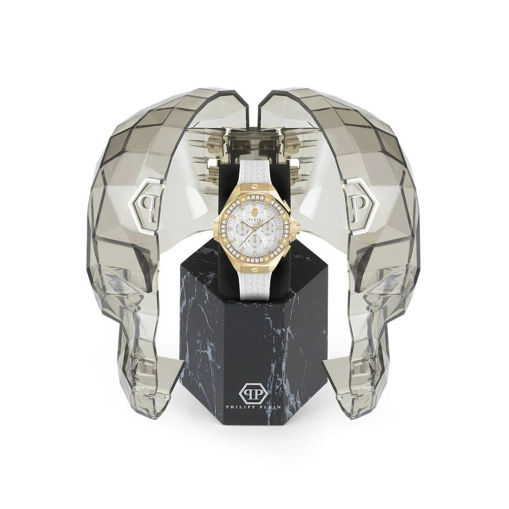 Philipp Plein White Synthetic Dress Watch - Luxury and Boldness Combined
