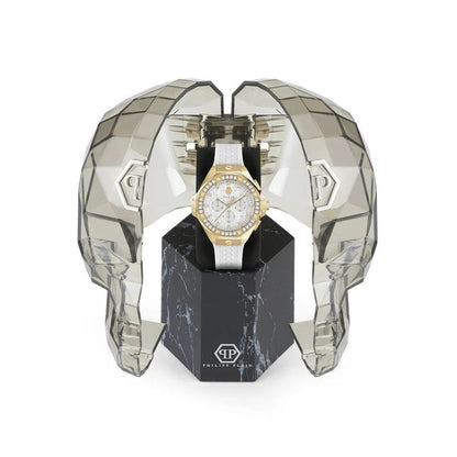 Philipp Plein White Synthetic Dress Watch - Luxury and Boldness Combined