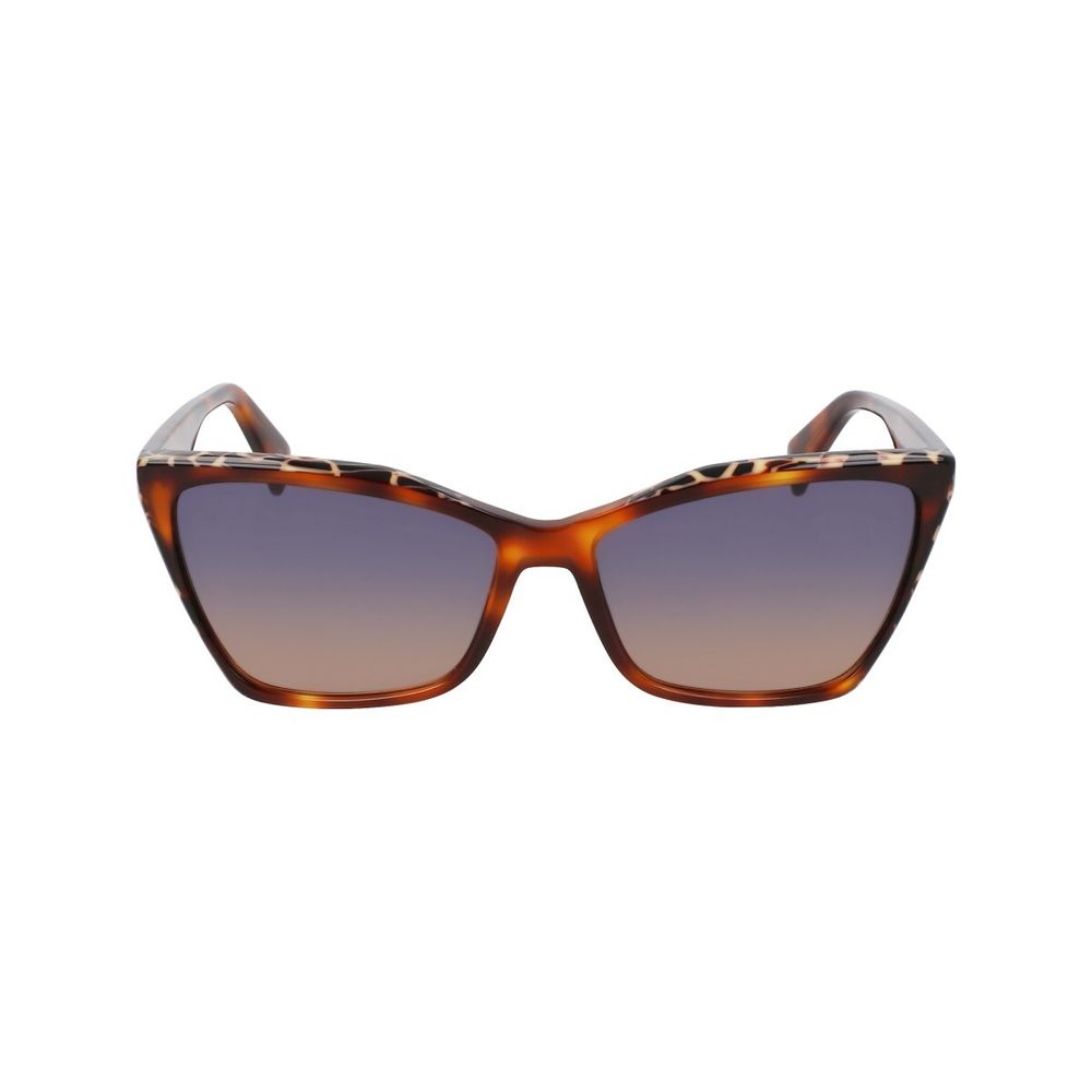 Liu Jo Women’s Sunglasses – Brown Acetate Frame, Multicoloured Lenses