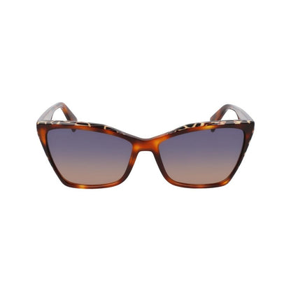 Liu Jo Women’s Sunglasses – Brown Acetate Frame, Multicoloured Lenses