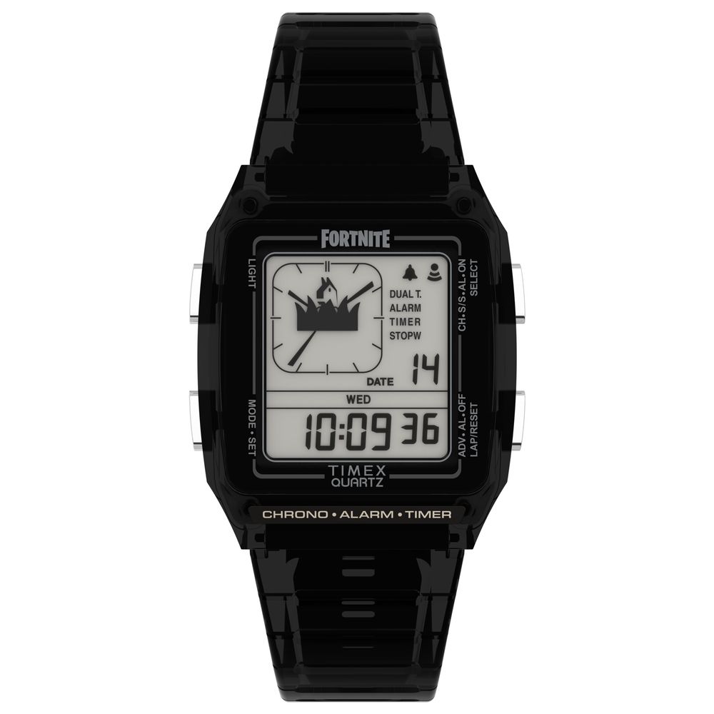 Timex Black Rubber Digital Watch - Everyday Reliability