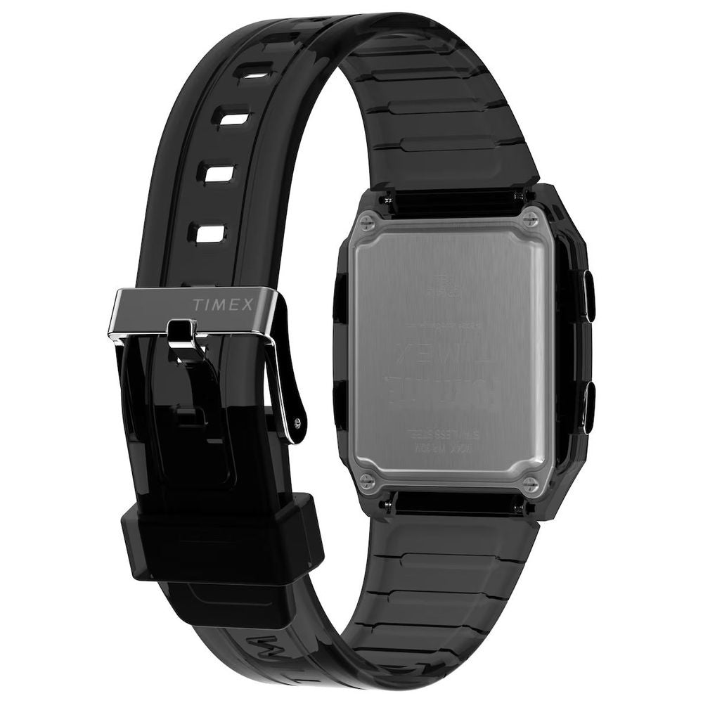 Timex Black Rubber Digital Watch - Everyday Reliability