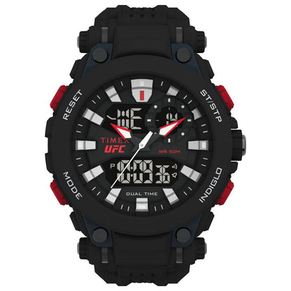 Timex Black Rubber Digital Watch: UFC Redemption Edition