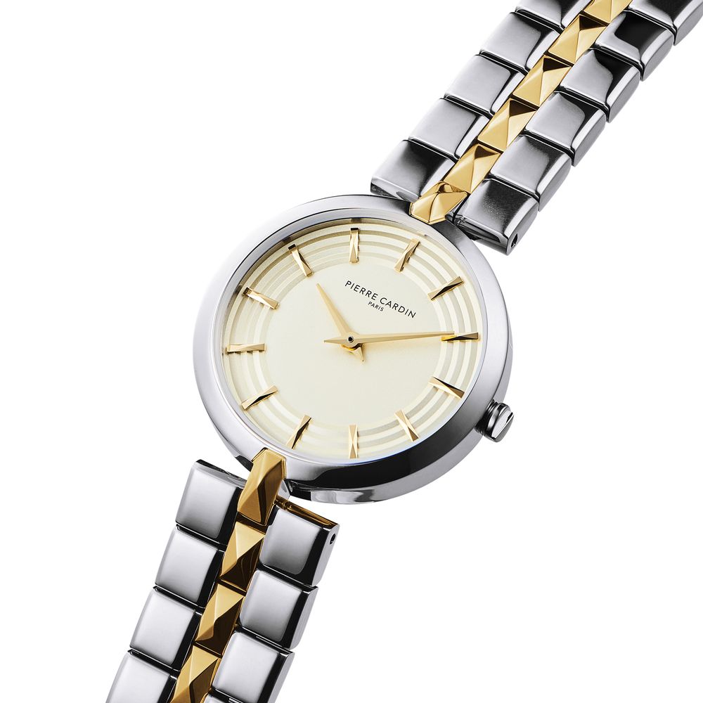 Pierre Cardin Gray Stainless Steel Dress Watch