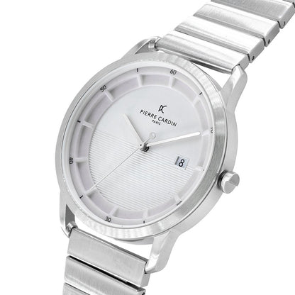 Pierre Cardin Gray Stainless Steel Dress Watch