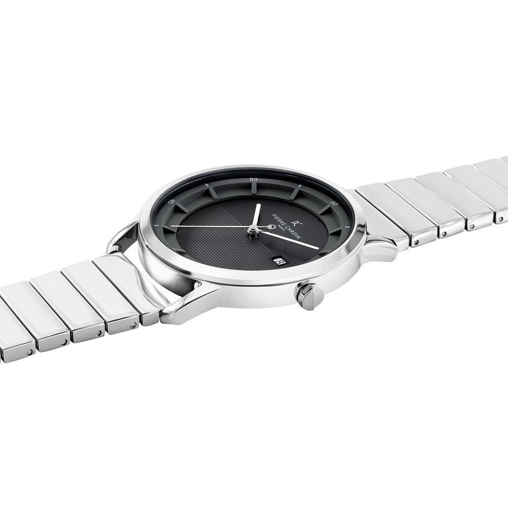 Pierre Cardin Gray Stainless Steel Dress Watch