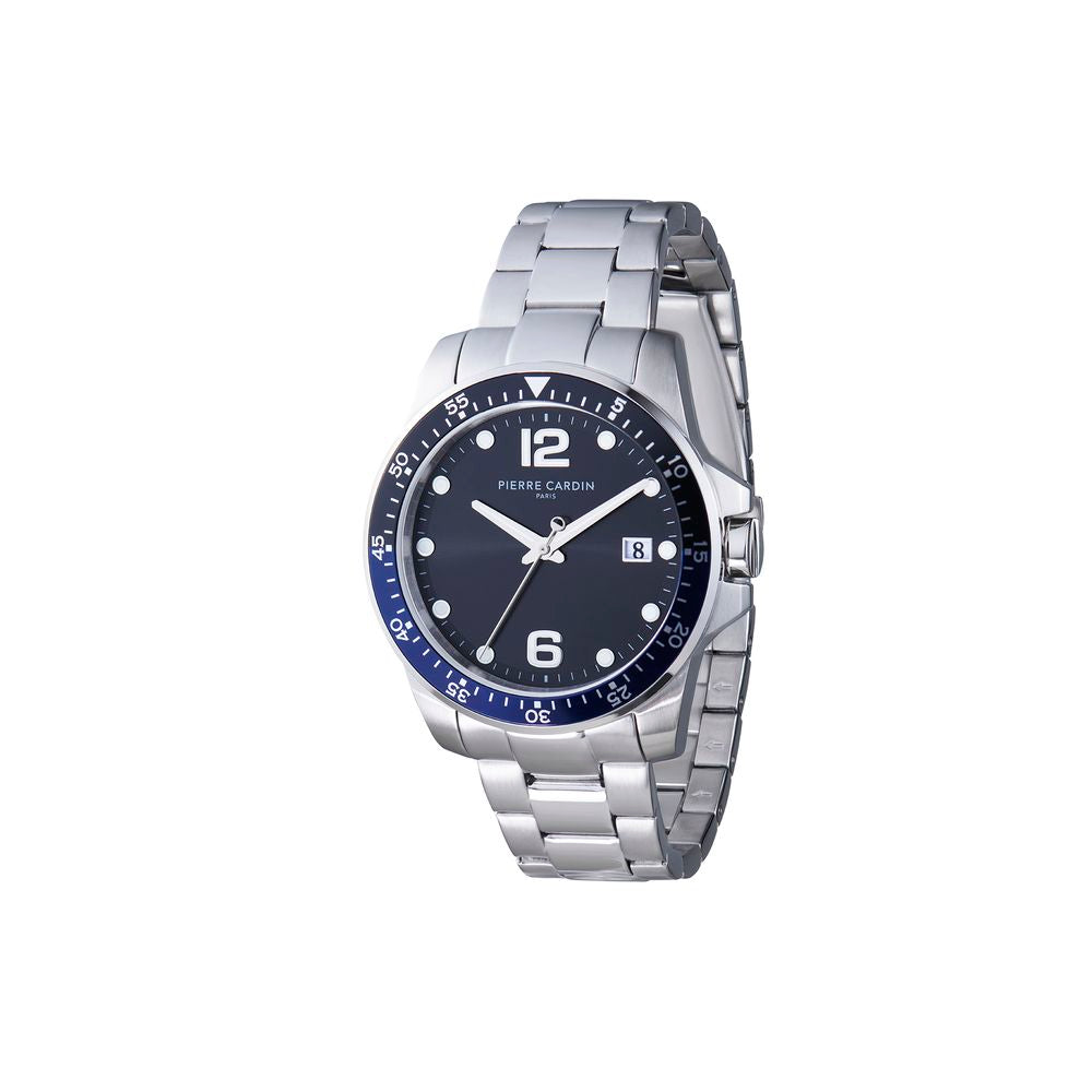 Pierre Cardin Gray Stainless Steel Dress Watch