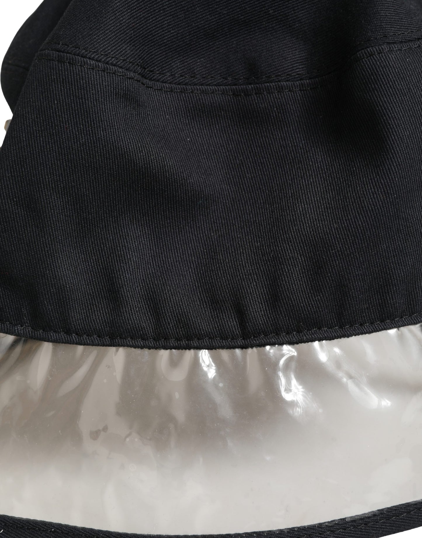Dolce & Gabbana Black Cotton Plastic Fisherman Bucket Hat
