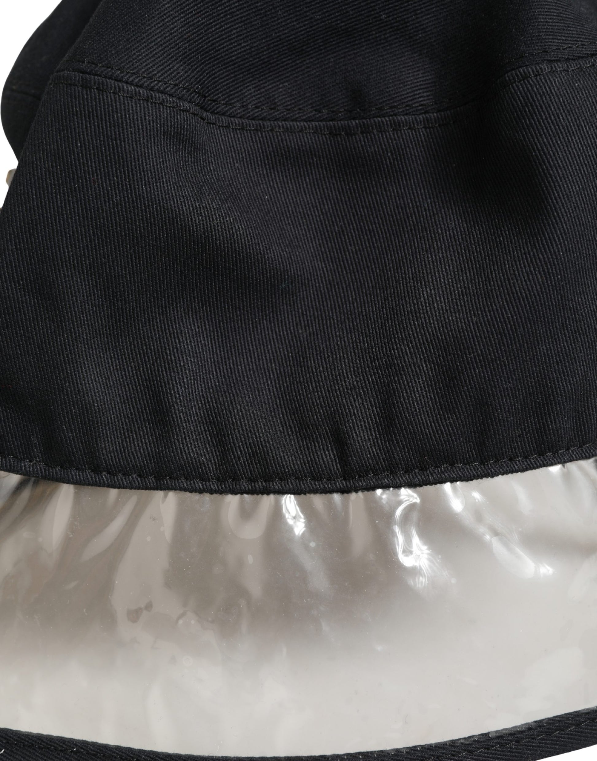 Dolce & Gabbana Black Cotton Plastic Fisherman Bucket Hat