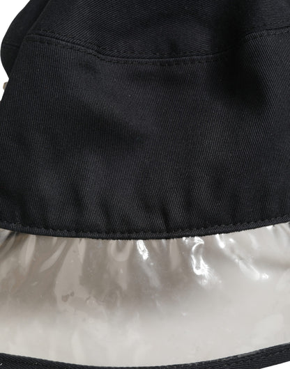 Dolce & Gabbana Black Cotton Plastic Fisherman Bucket Hat