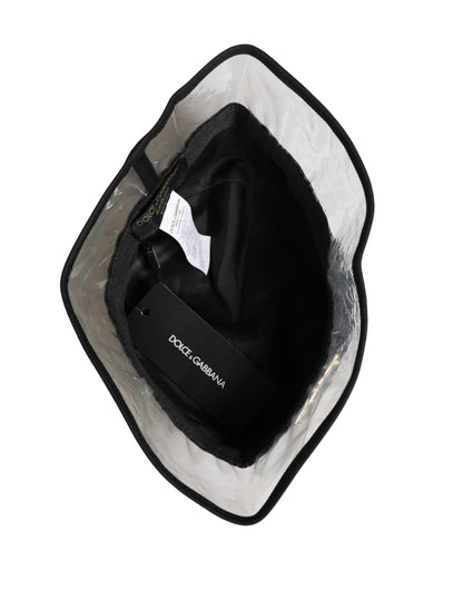 Dolce & Gabbana Black Cotton Plastic Fisherman Bucket Hat