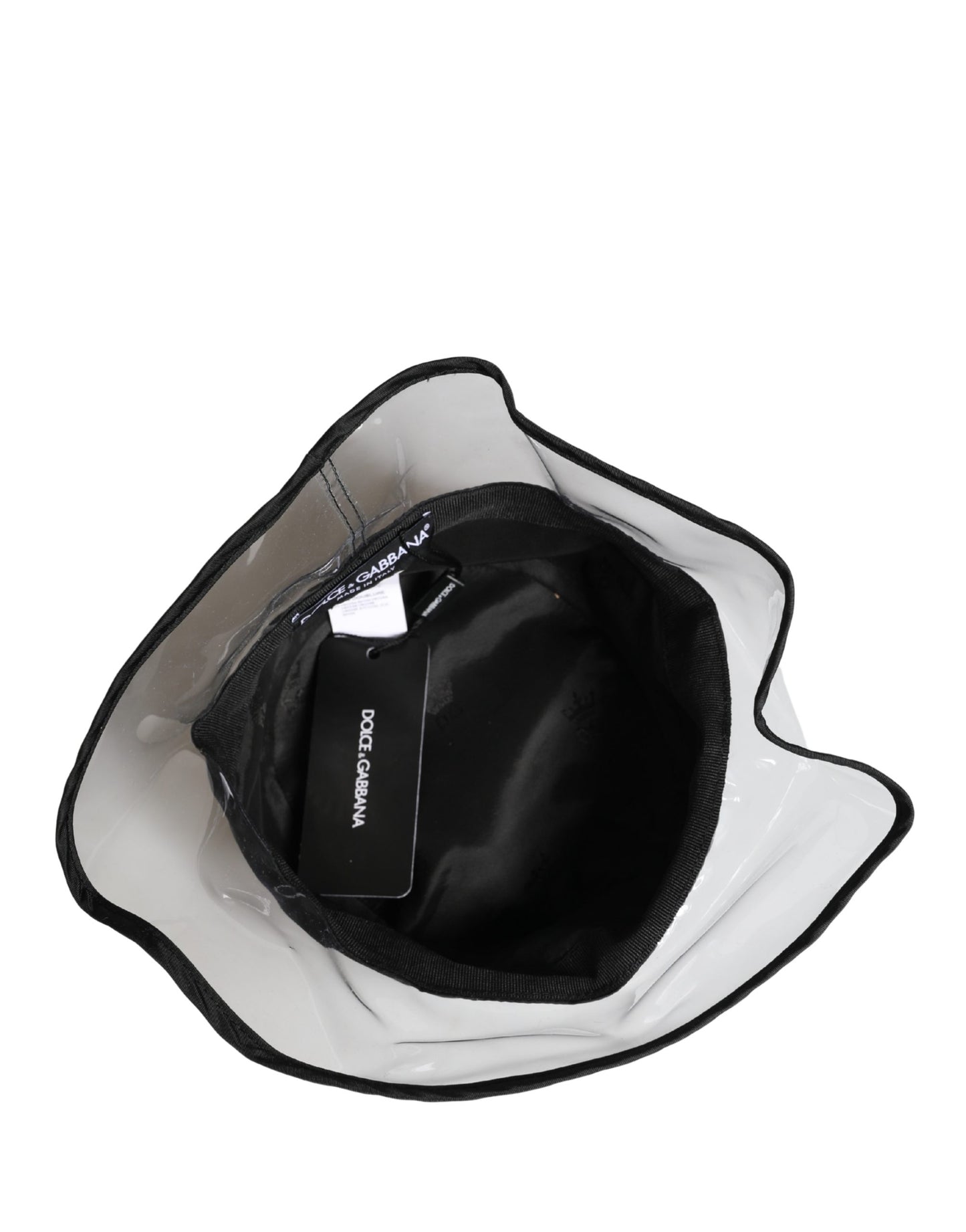 Dolce & Gabbana Men Black Plastic Fisherman Bucket Hat