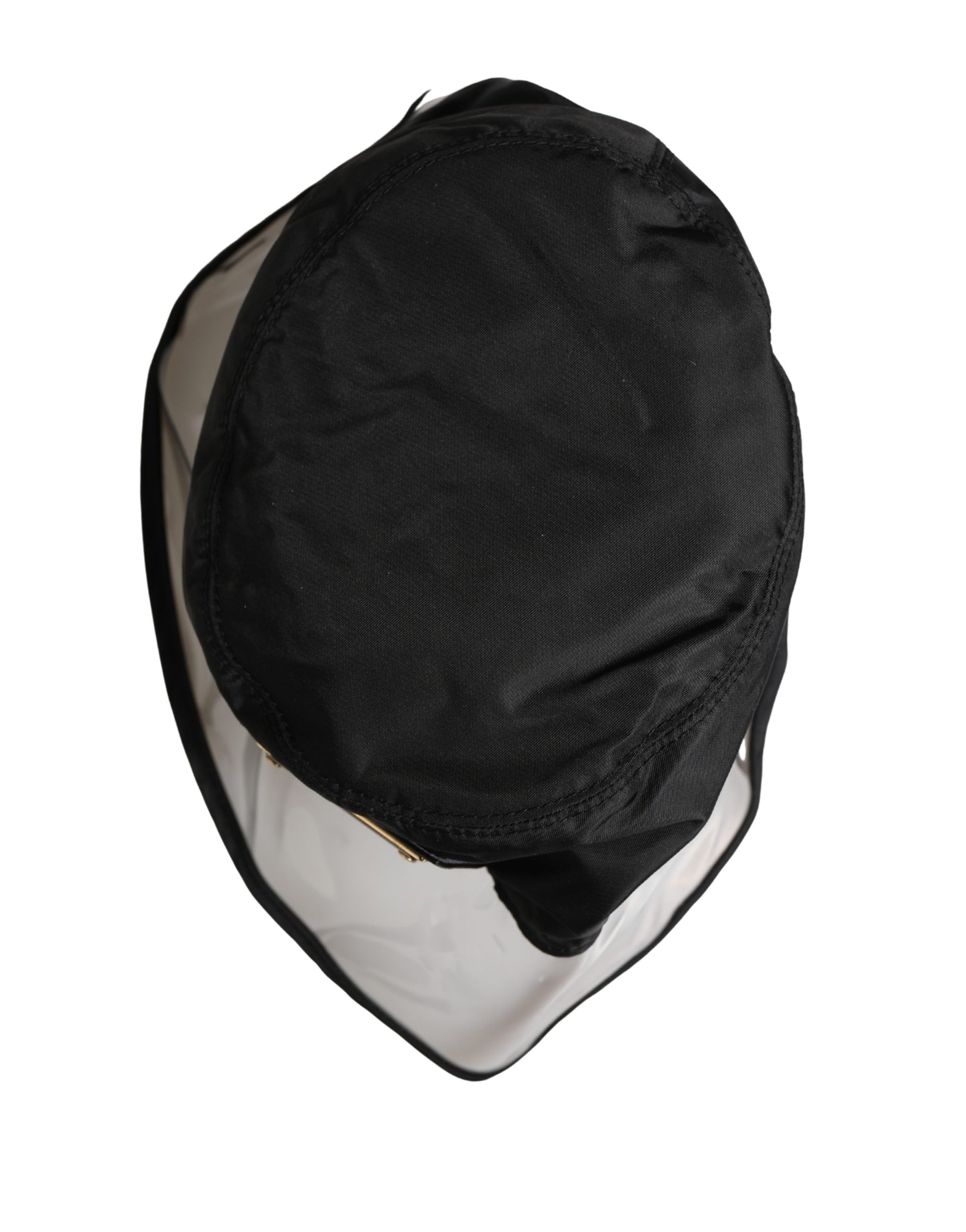 Dolce & Gabbana Men’s Black Plastic Fisherman Bucket Capello Hat
