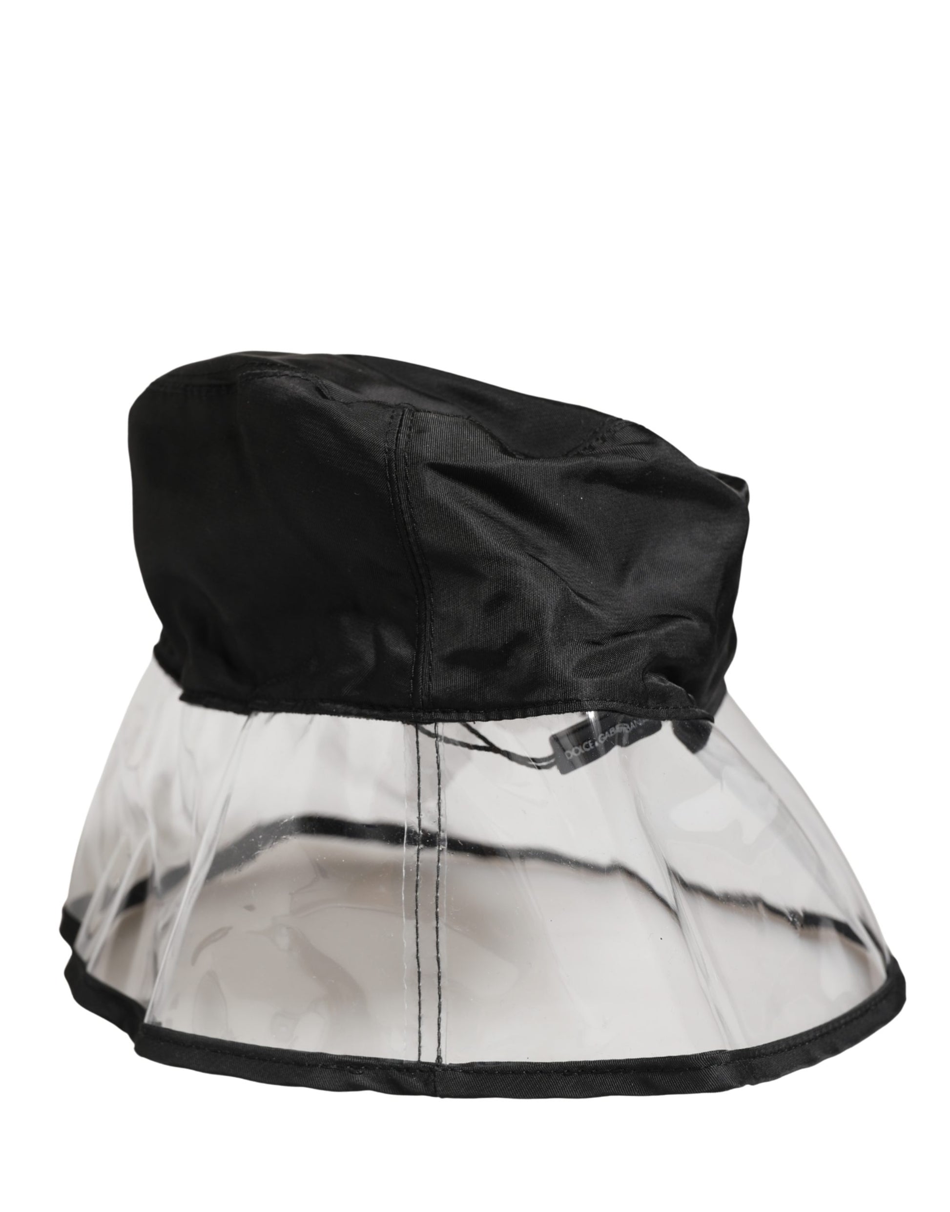 Dolce & Gabbana Men’s Black Plastic Fisherman Bucket Capello Hat