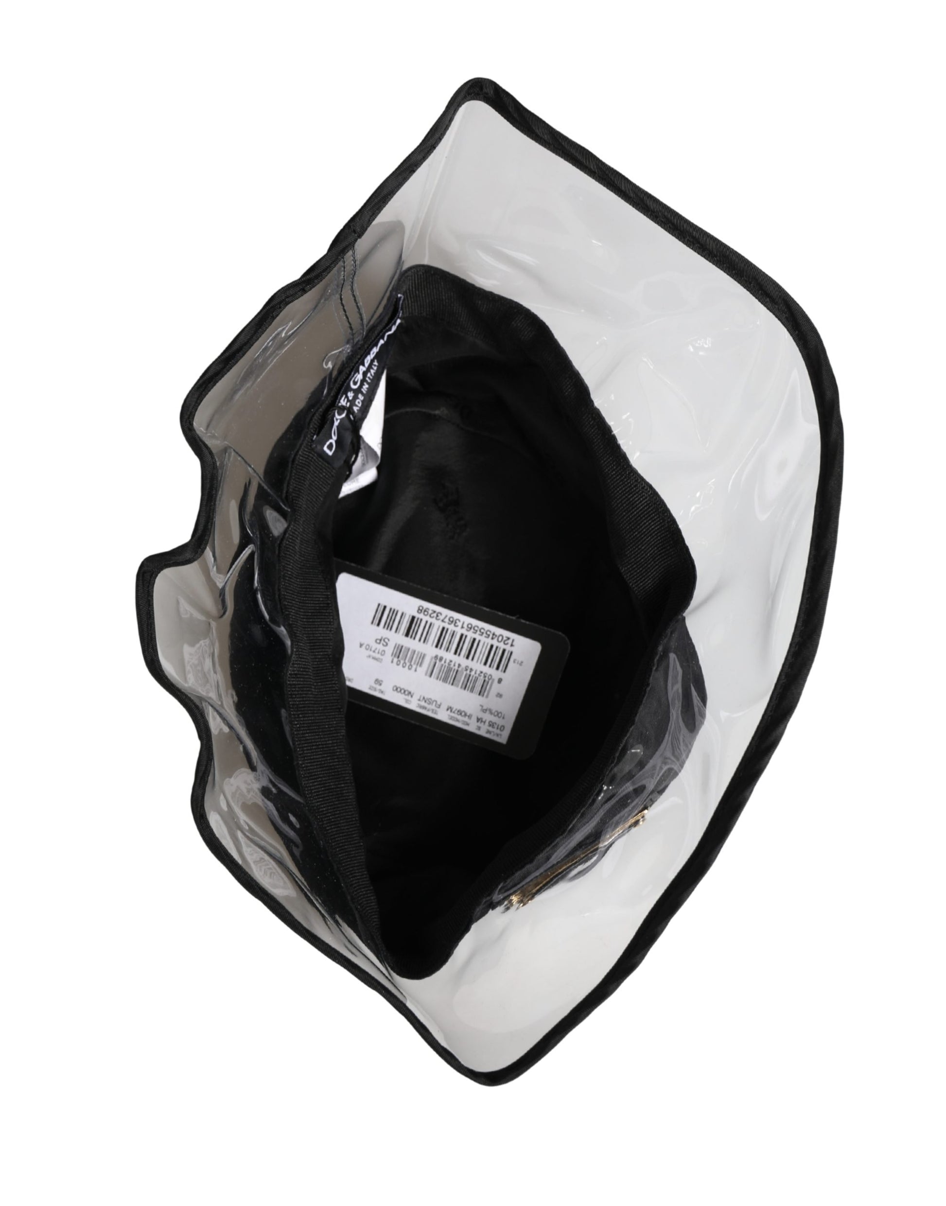 Dolce & Gabbana Men’s Black Plastic Fisherman Bucket Capello Hat