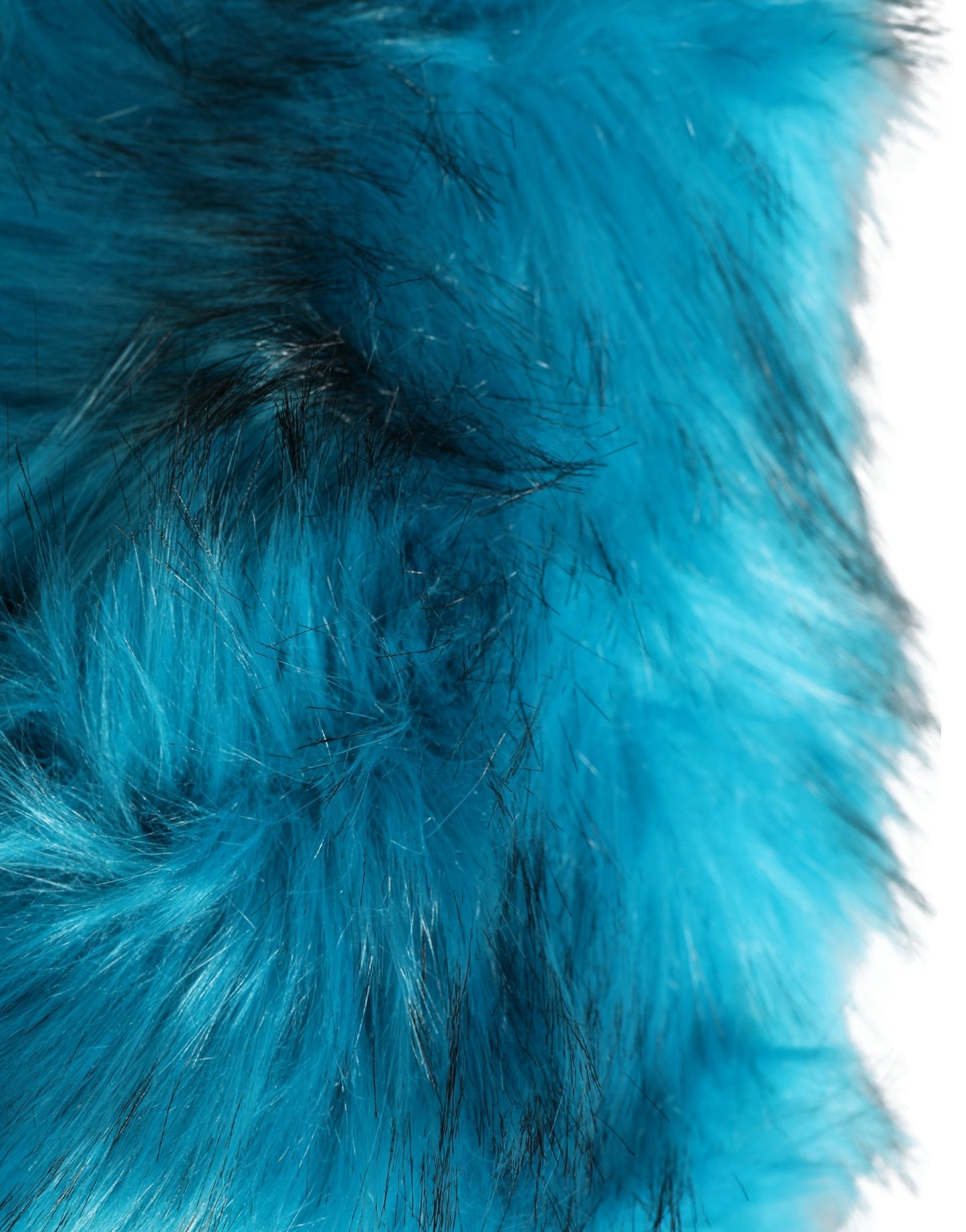 Dolce & Gabbana Blue Modacrylic Fur Women Bucket Hat