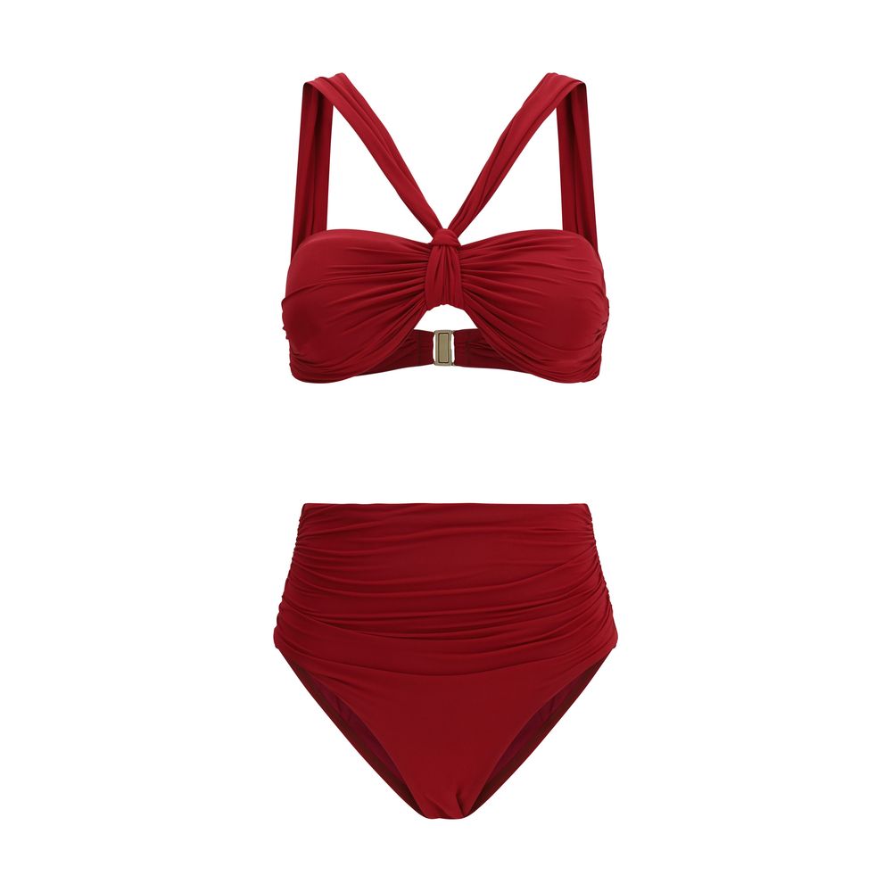 Zimmermann Bordeaux Daylight Bikini Swimsuit