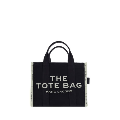 Marc Jacobs Black Cotton Medium Tote Handbag