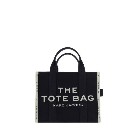 Marc Jacobs Black Cotton Medium Tote Handbag