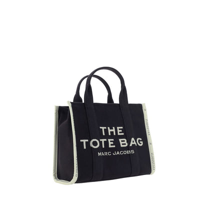 Marc Jacobs Black Cotton Medium Tote Handbag