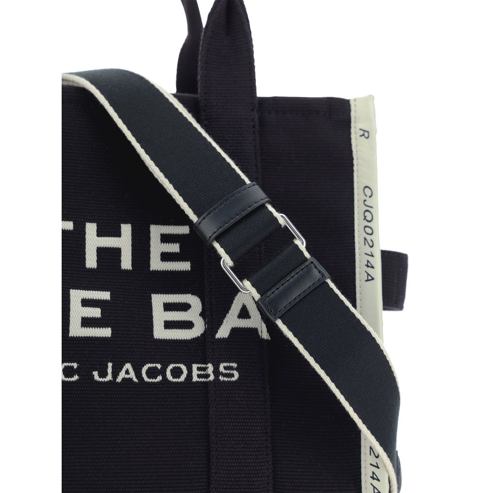 Marc Jacobs Black Cotton Medium Tote Handbag