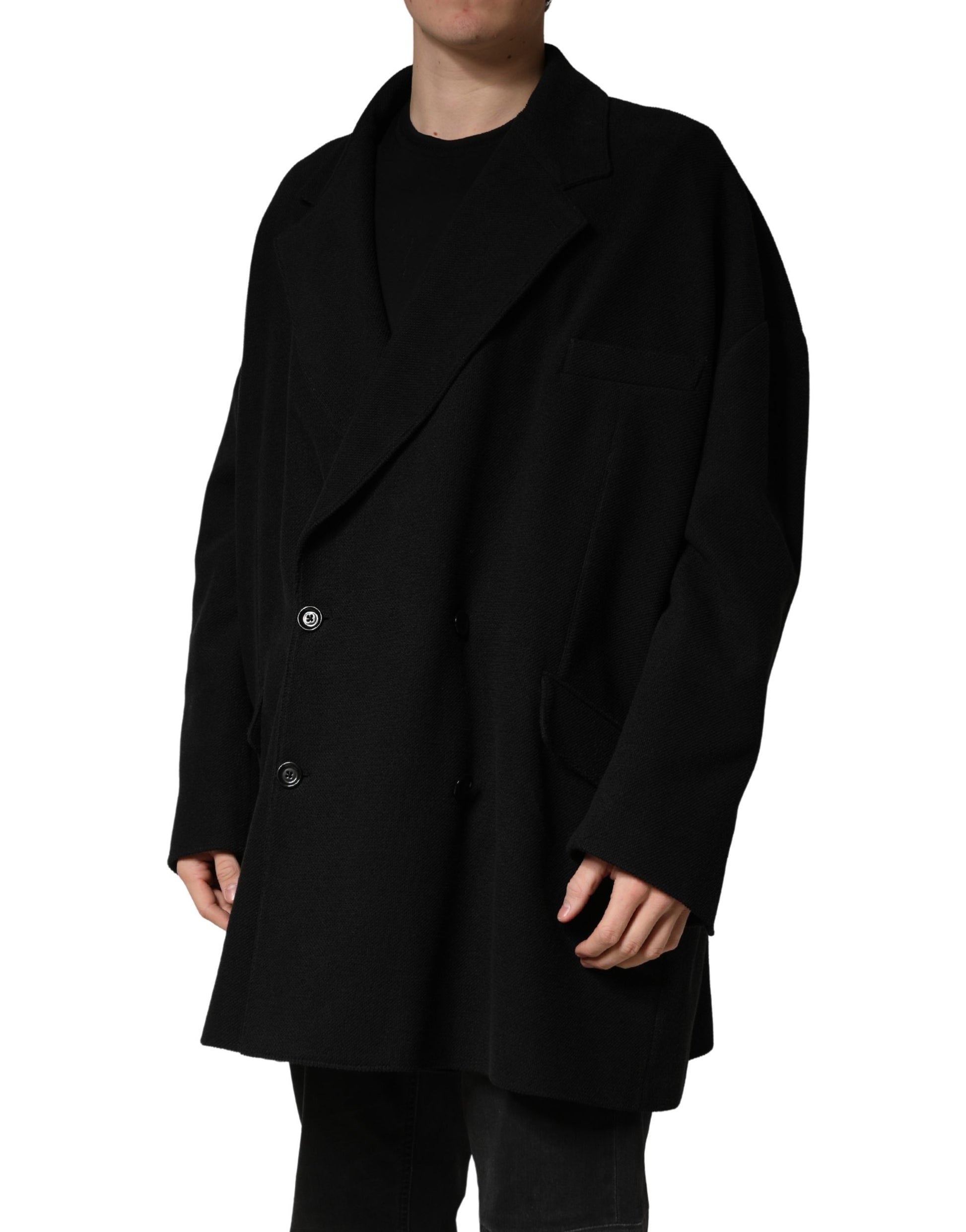 Dolce & Gabbana Black Double Breasted 2 Buttons Suit Jacket