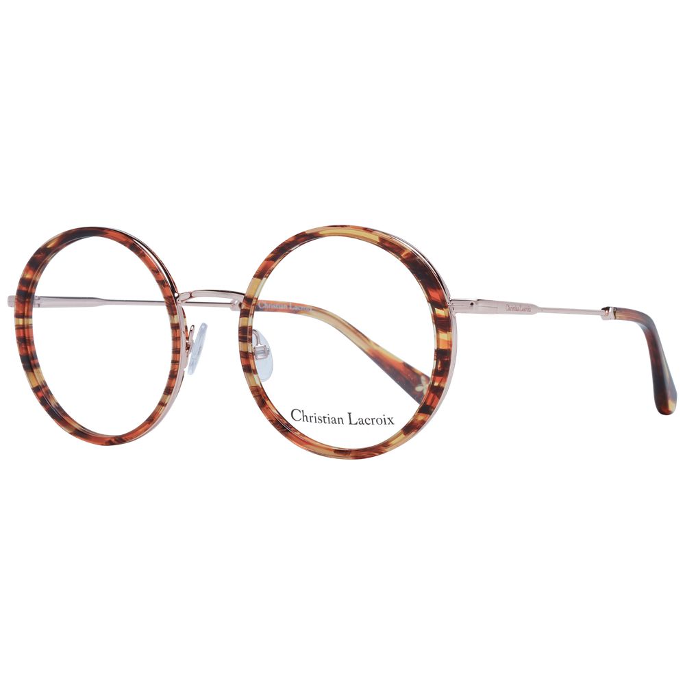 Christian Lacroix Women’s Sunglasses – Brown Metal Full-Rim Frames