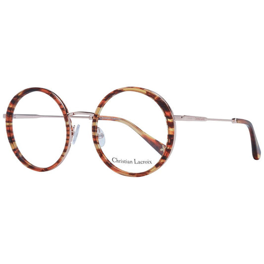 Christian Lacroix Women’s Sunglasses – Brown Metal Full-Rim Frames
