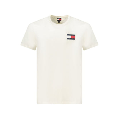 Tommy Hilfiger White Cotton Men's T-Shirt