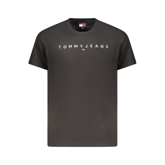 Tommy Hilfiger Black Cotton Men’s T-Shirt