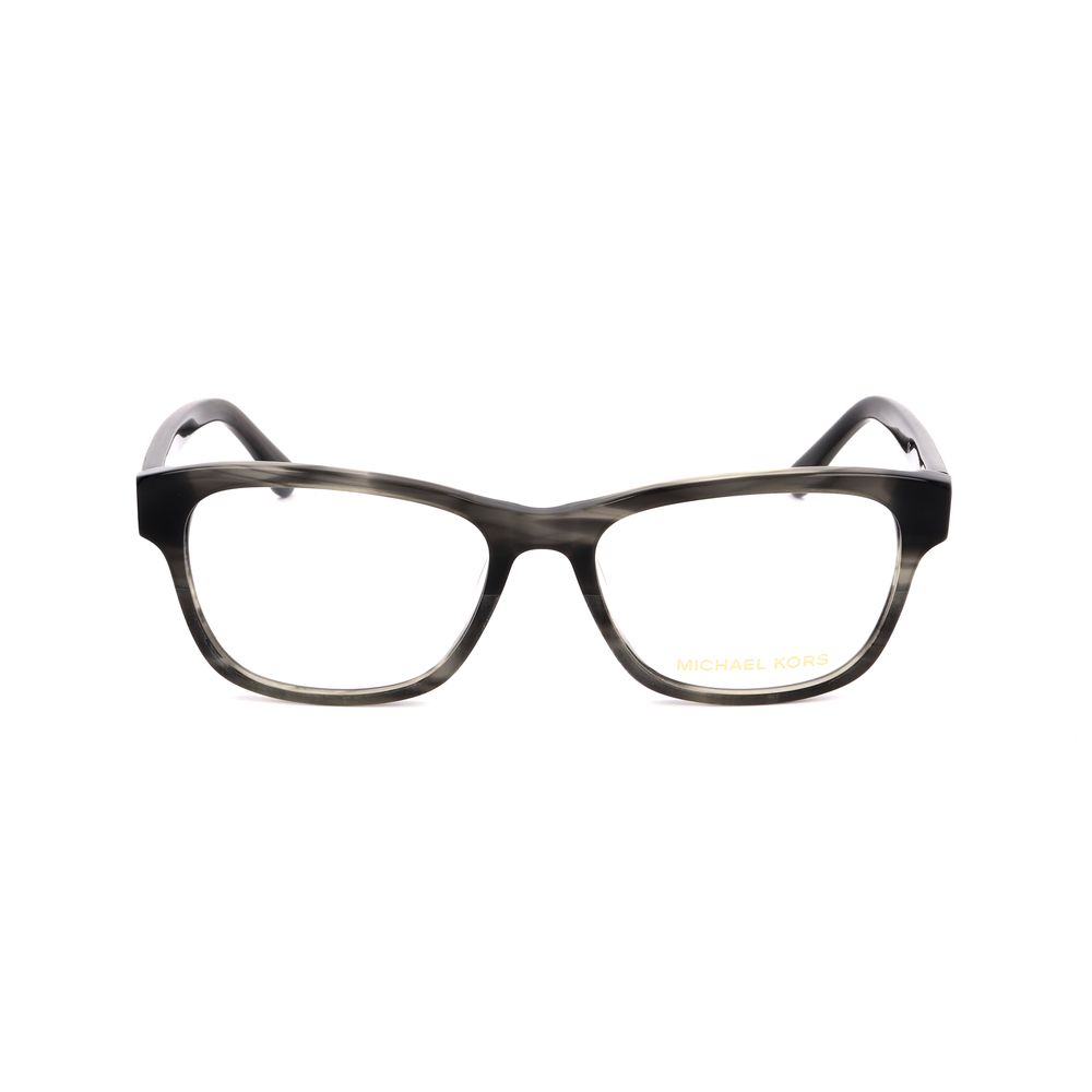 Michael Kors Gray Plastic Glasses – Square Full-Rim Frames, 53mm