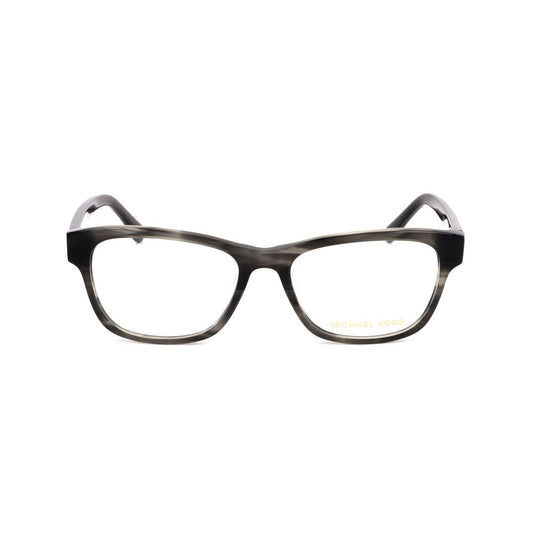 Michael Kors Gray Plastic Glasses – Square Full-Rim Frames, 53mm