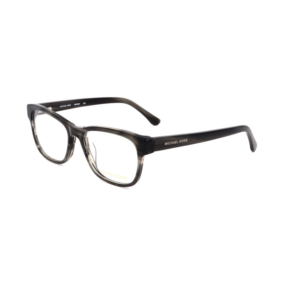Michael Kors Gray Plastic Glasses – Square Full-Rim Frames, 53mm