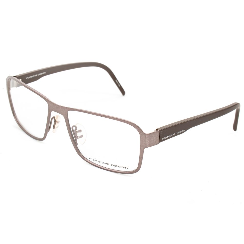Porsche Men’s Optical Glasses – Brown Metal Frame, 56mm