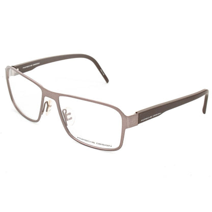Porsche Men’s Optical Glasses – Brown Metal Frame, 56mm